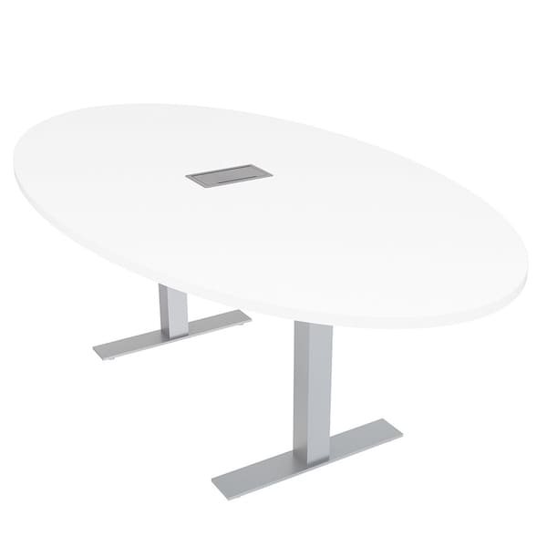 45.25 in W, 84 in L, 29 in H, Engineered Wood Top, White